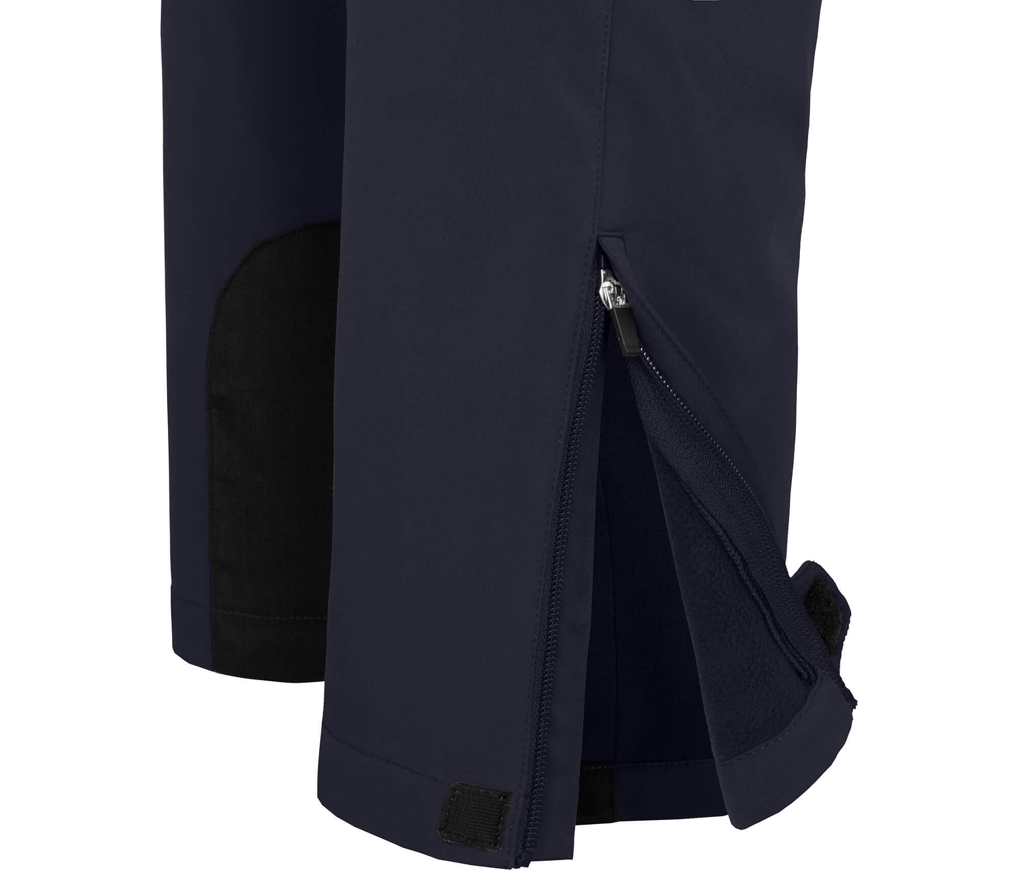 Winter Softshellhose winddicht, mit warmem Innenfleece Blau 4/5