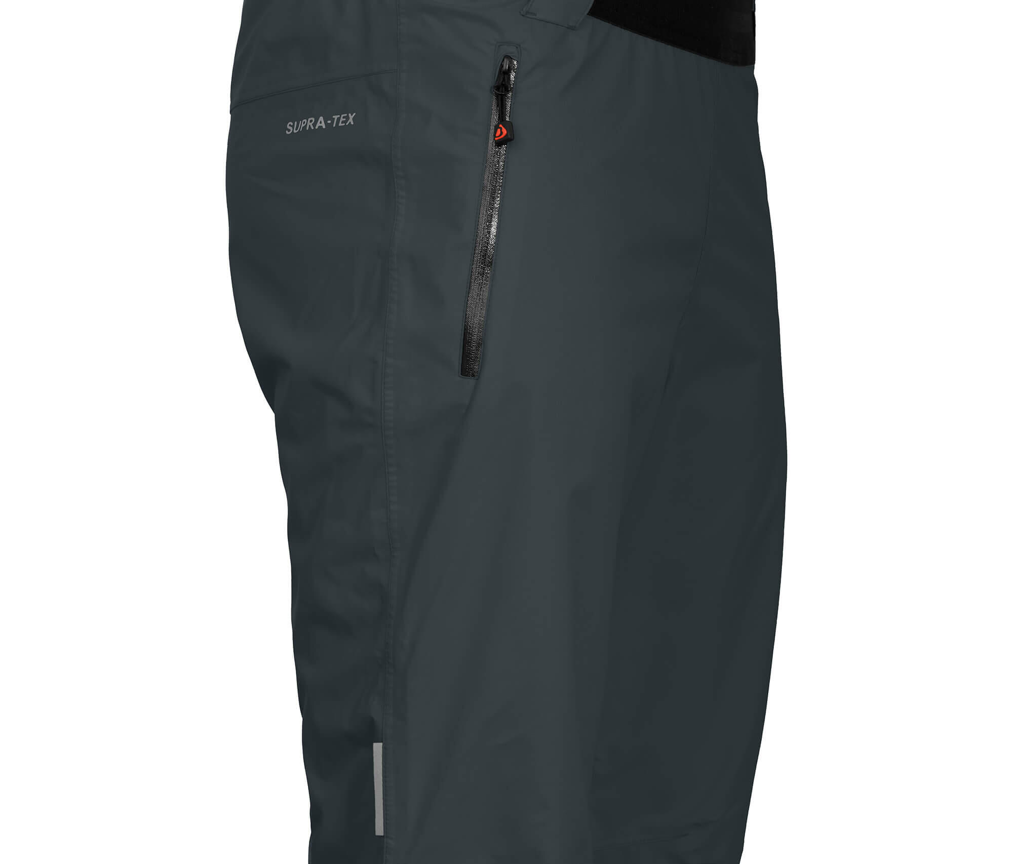 3/4 Regenhose Netzfutter, 12000 mm Wassersäule grau 3/5
