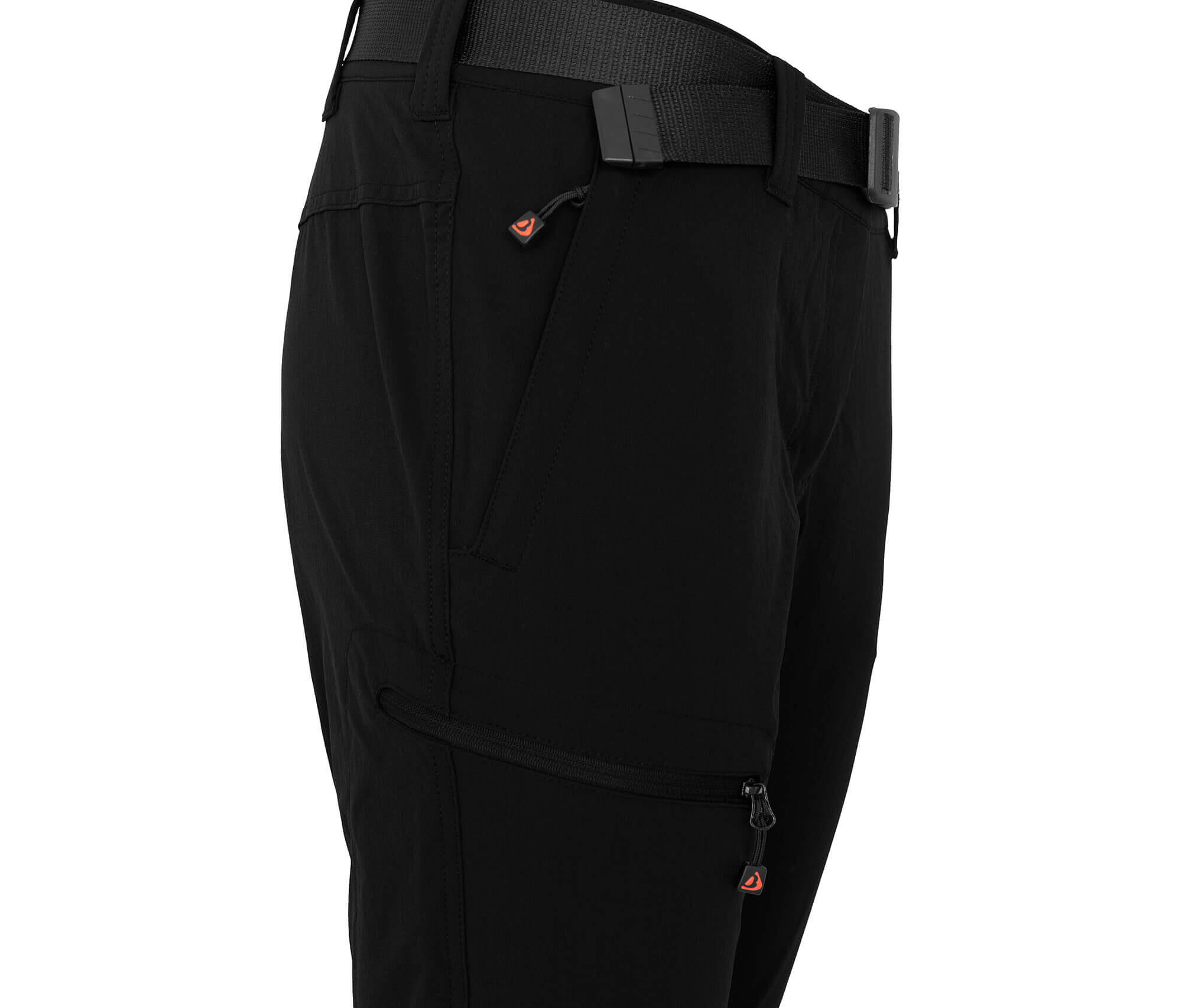 Damen 3/4 Wanderhose vielseitig, pflegeleicht Schwarz 3/4