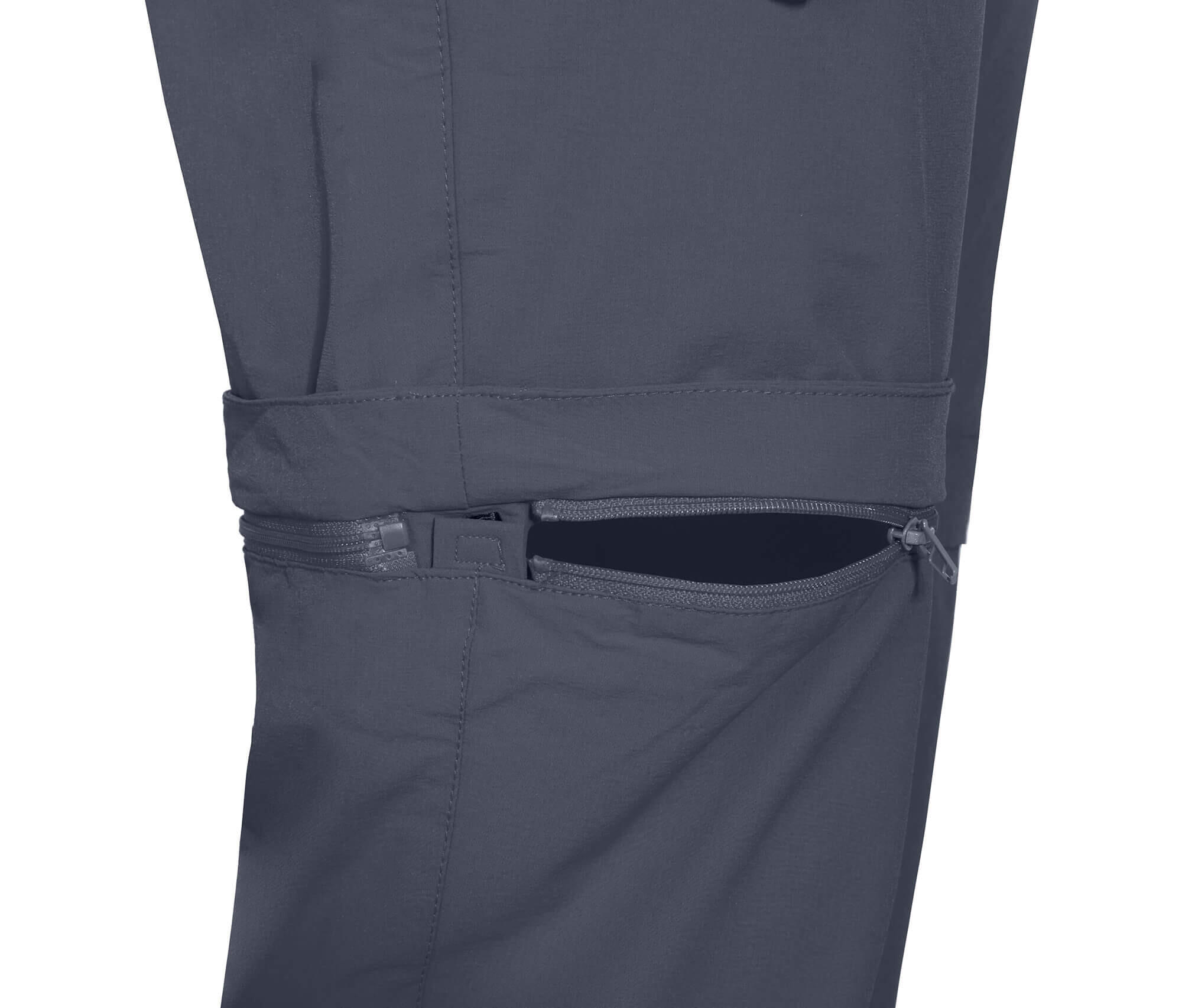 Damen Wanderhose leicht strapazierfähig Grau 4/7