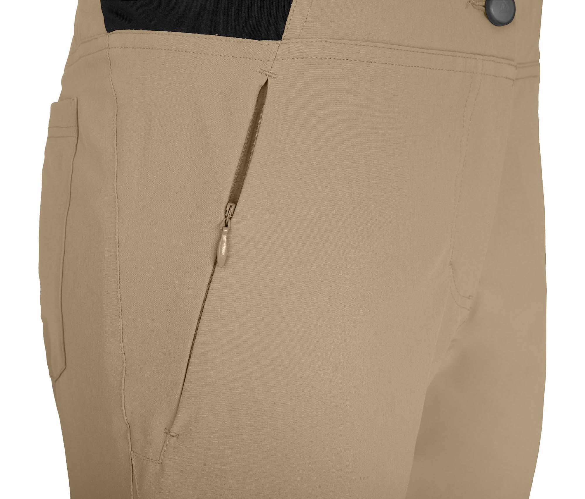 Damen Wanderhose recycelt, elastisch, sportlich Beige 4/5