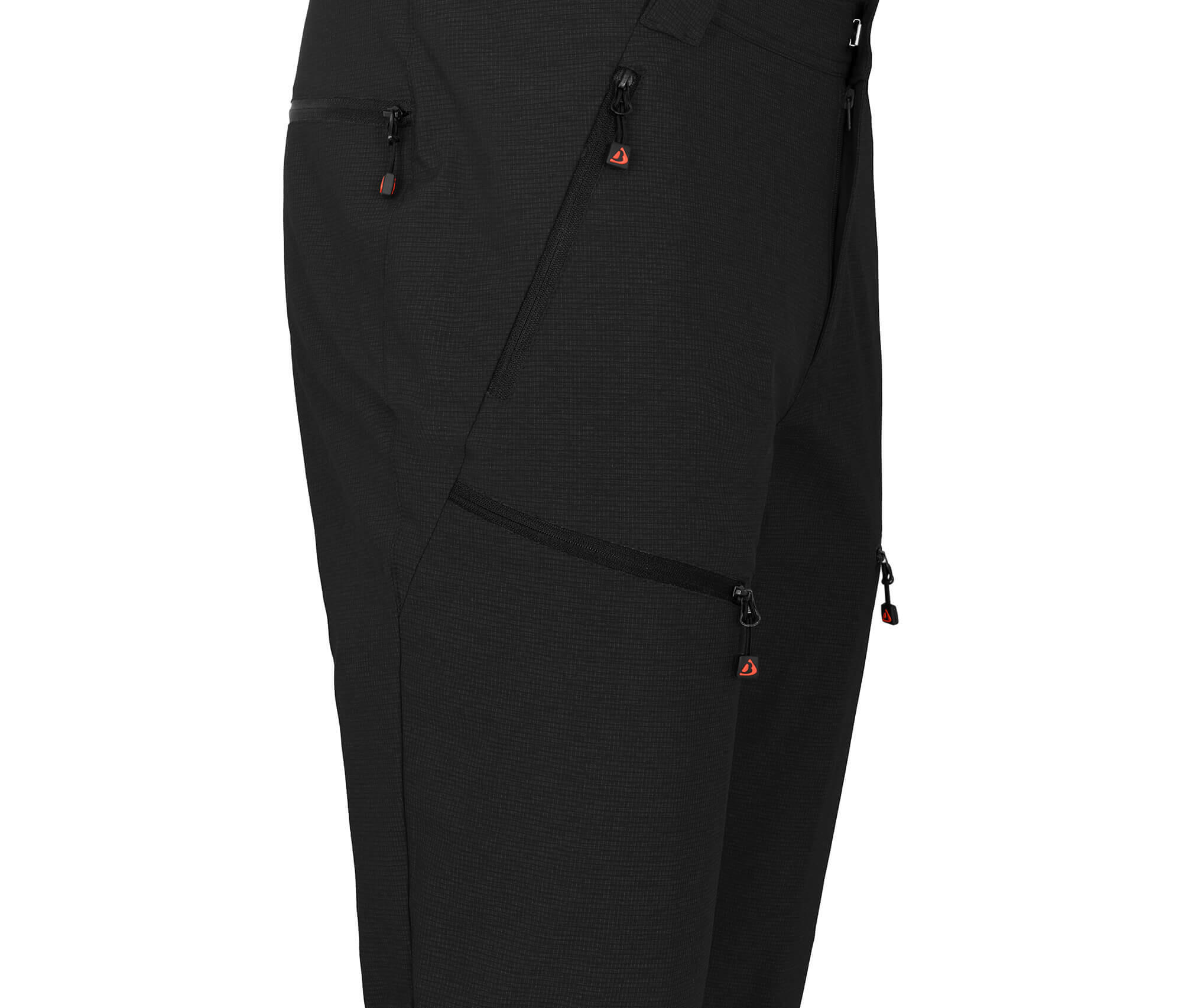 Herren Wanderhose robust elastisch Schwarz 7/7