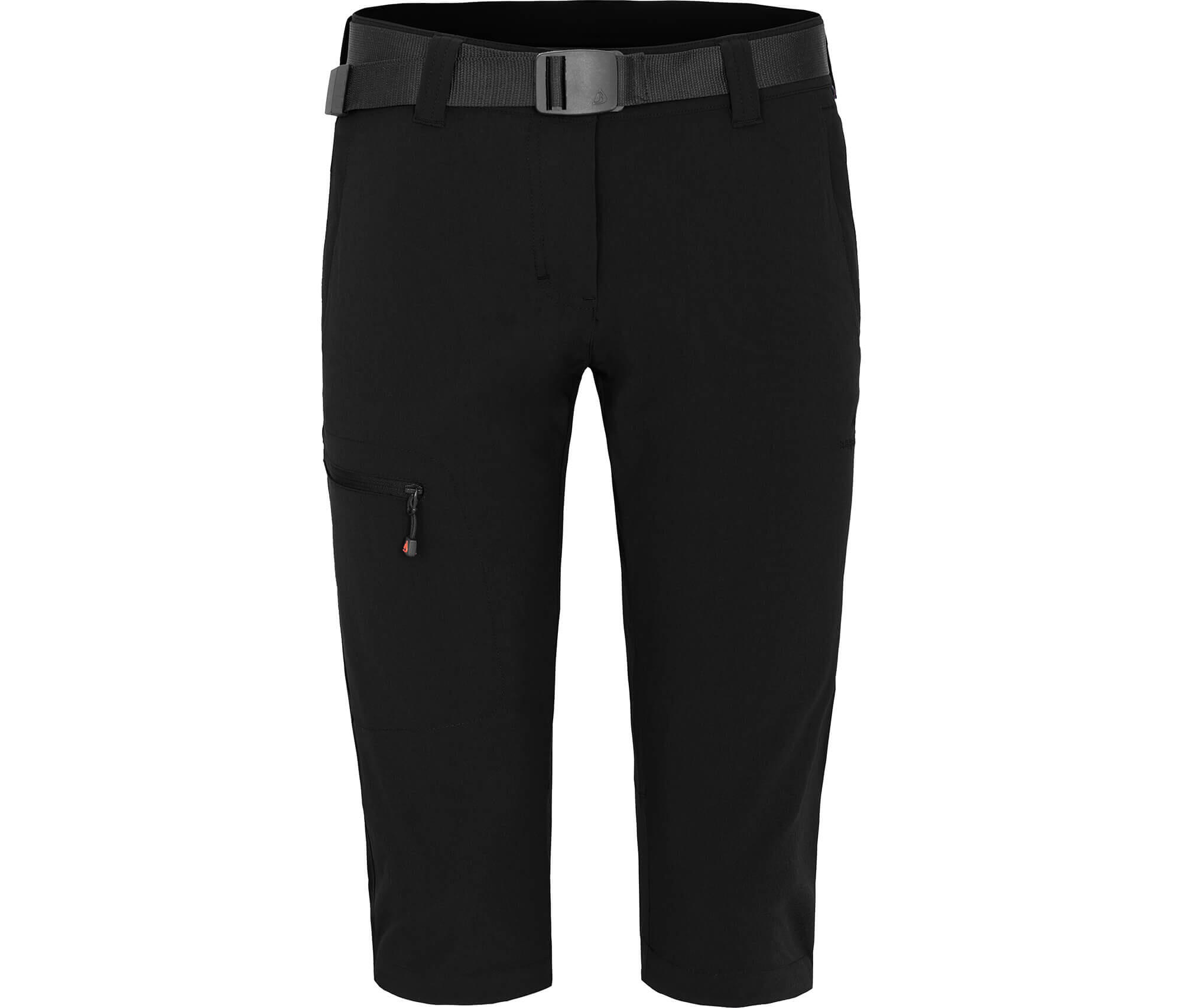 BERGSON 3/4 Wanderhose vielseitig, pflegeleicht Schwarz