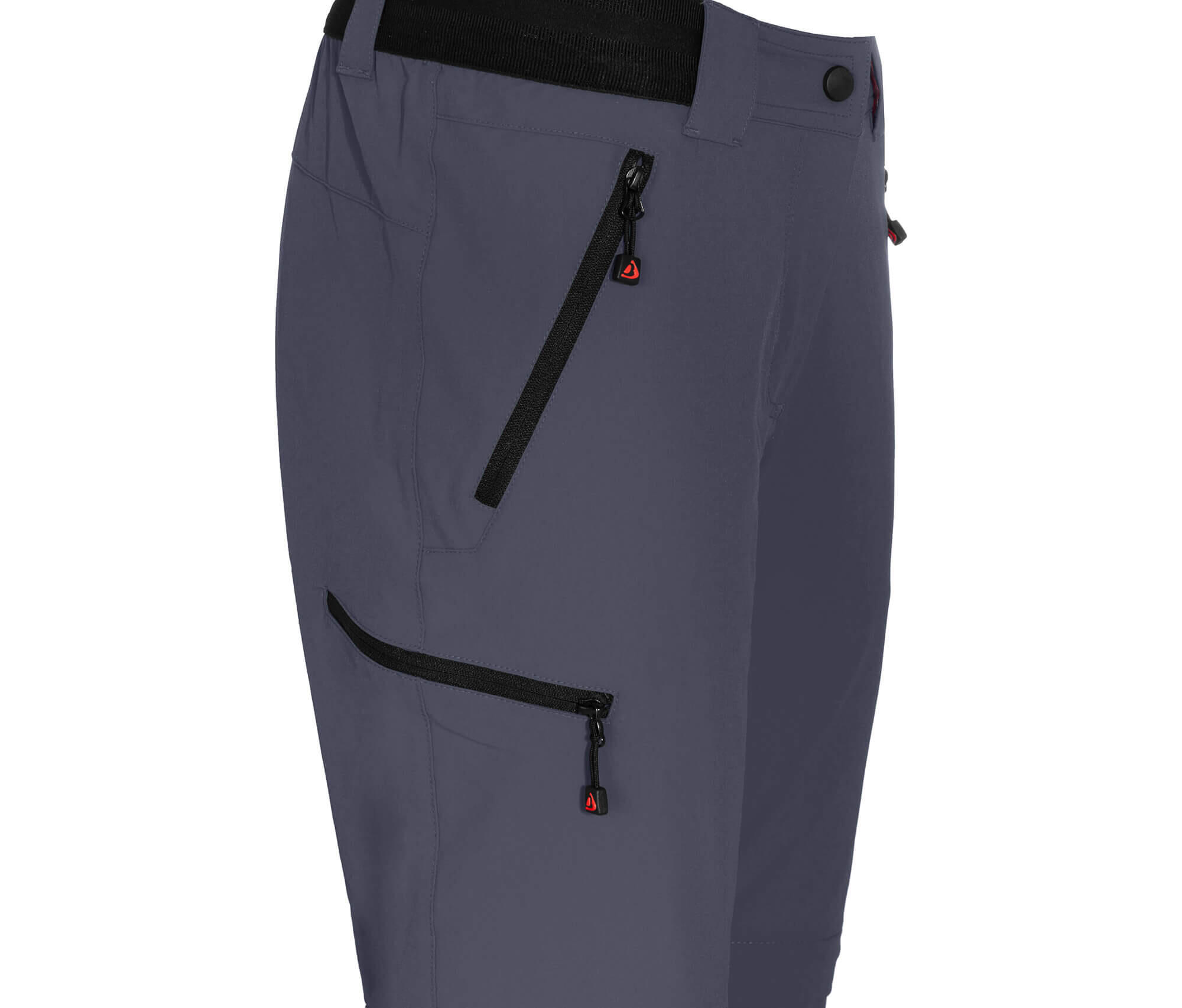 Damen Wanderhose leicht strapazierfähig Grau 5/7