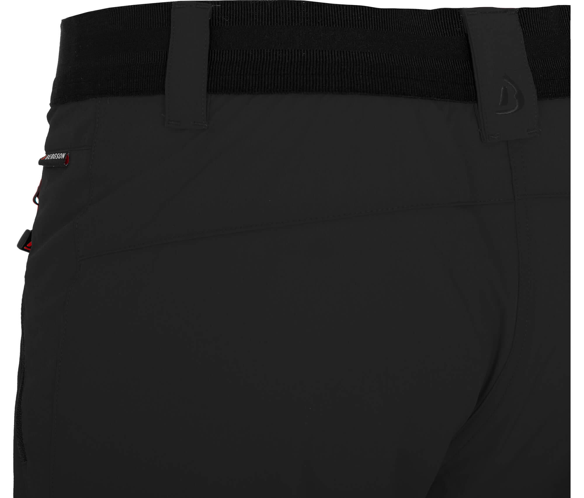 Damen Wanderhose leicht, strapazierfähig Schwarz 3/5