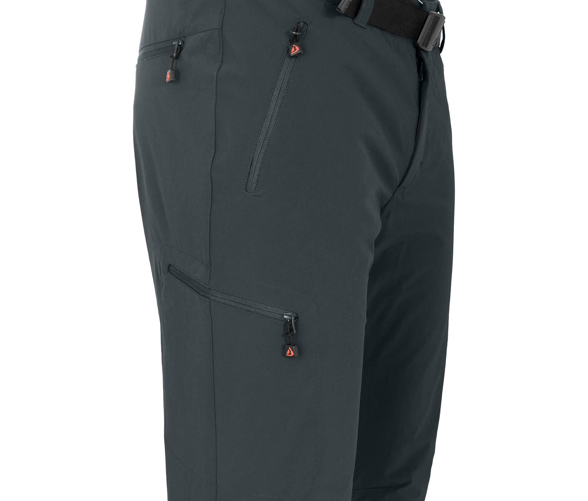Herren Winter Wanderhose elastisch, warm, gefüttert grau 3/4