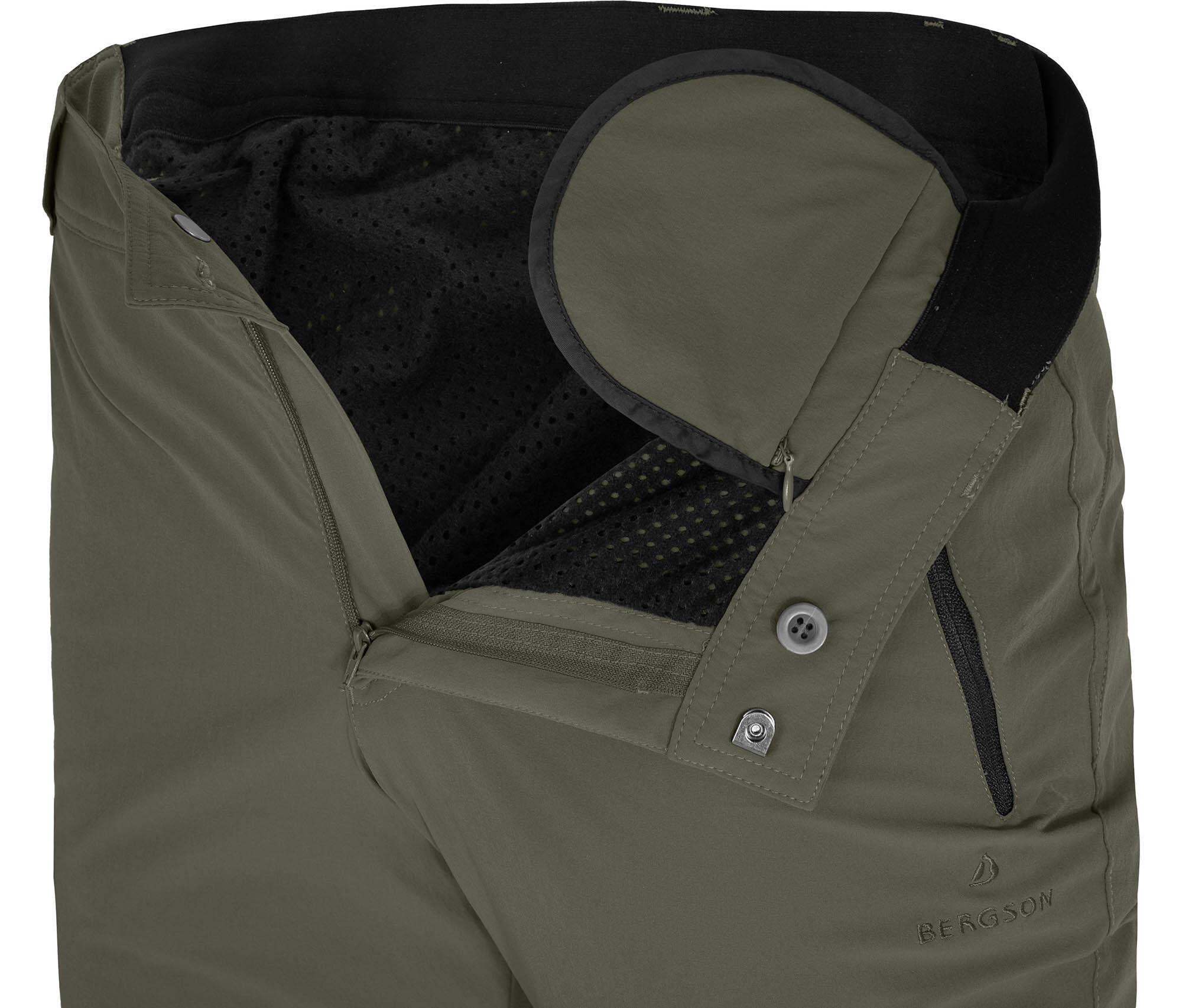 Damen Winter-Wanderhose warm gefüttert, elastisch Grün 5/7