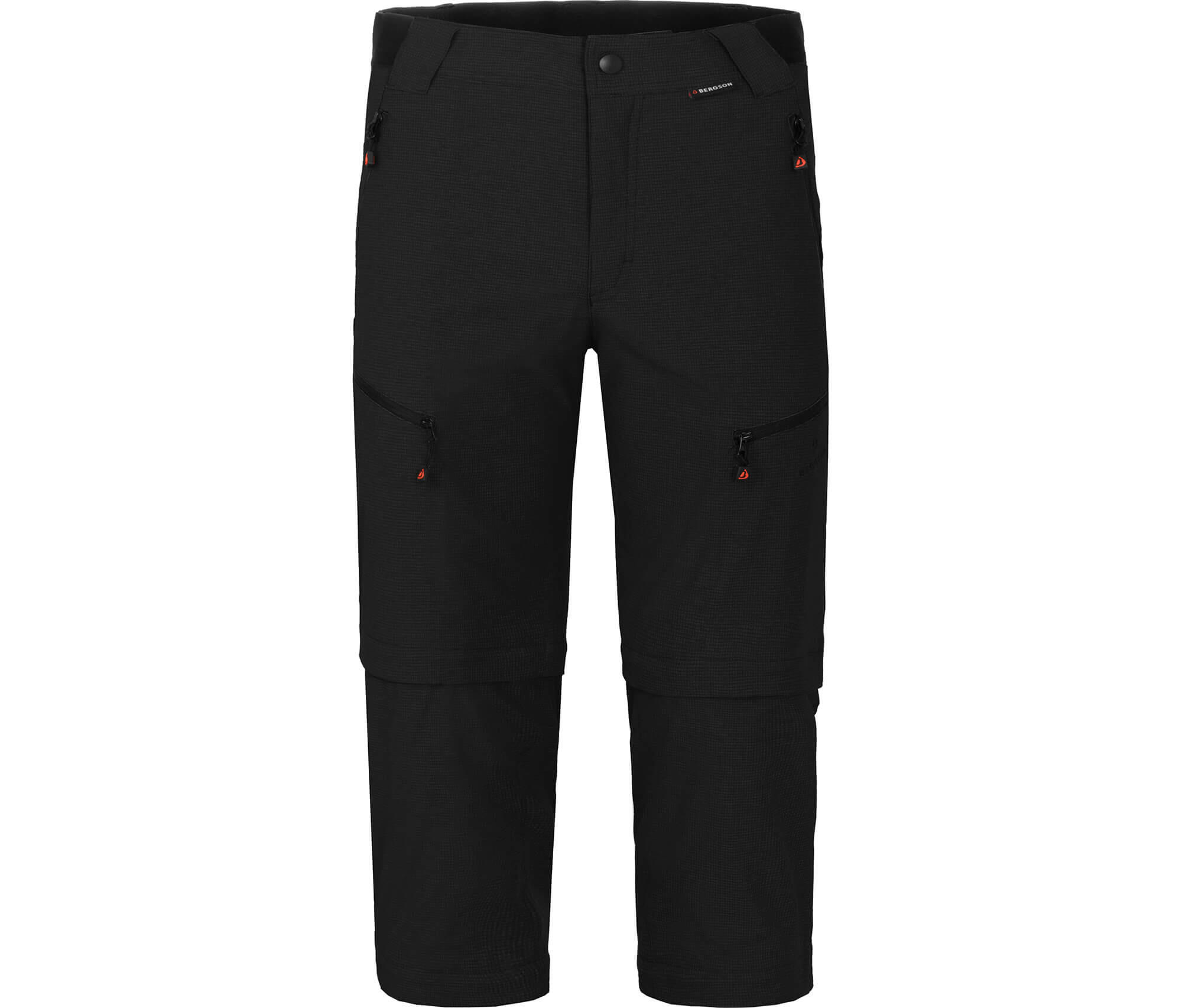 Herren Wanderhose robust elastisch Schwarz 3/7