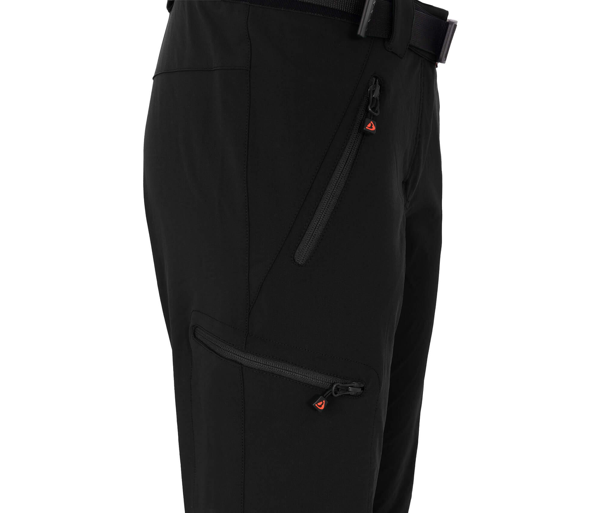 Wanderhose robust, bielastisch Schwarz 3/5
