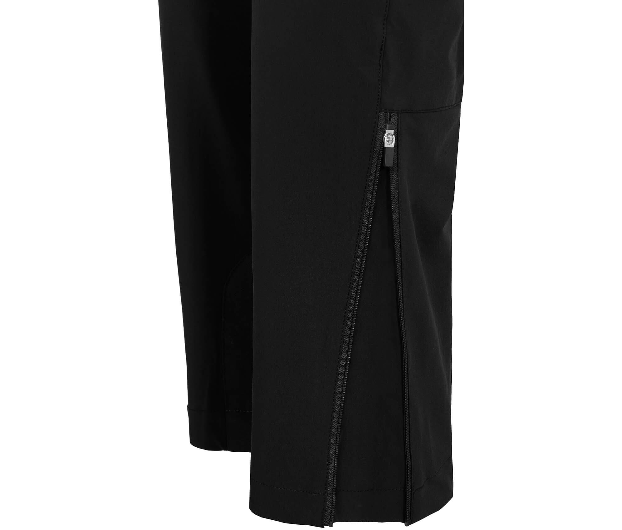 Wanderhose robust, bielastisch Schwarz 4/5