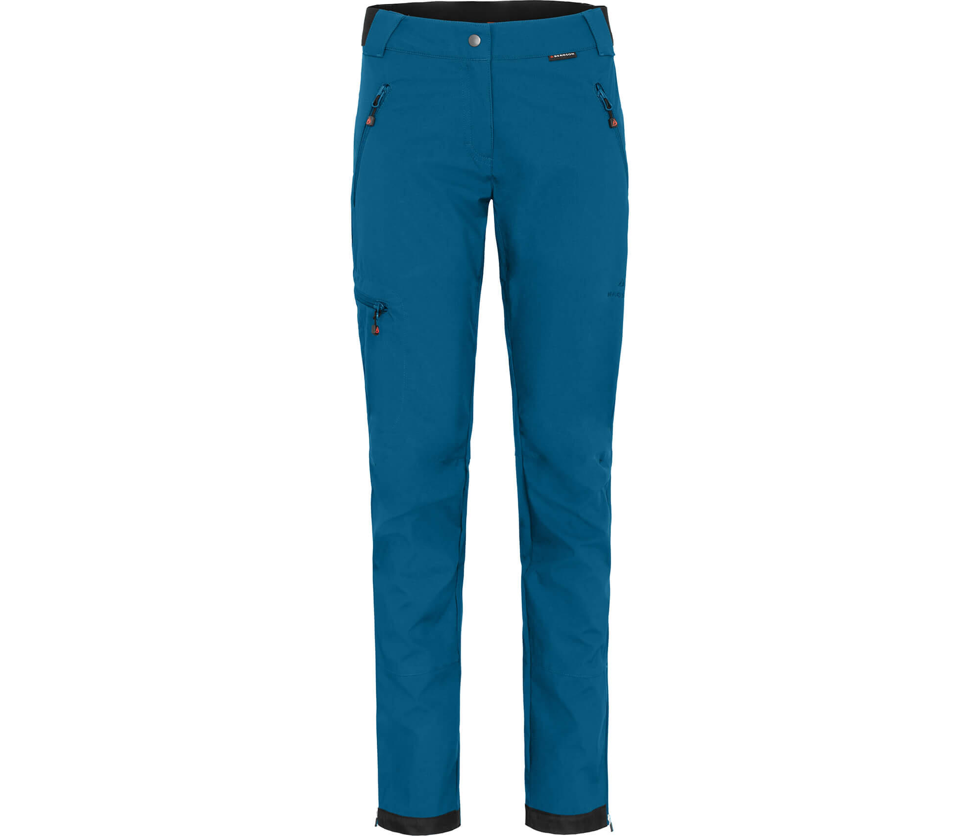 BERGSON Softshellhose winddicht, strapazierfähig Blau