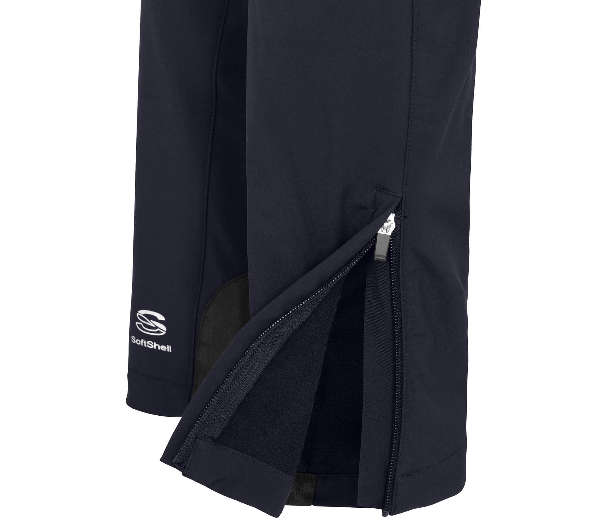 Damen Winter Softshellhose winddicht, warm Blau 3/6