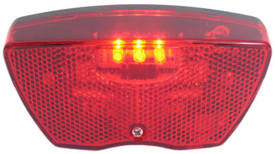 Edge luce posteriore per portapacchi 3 LED con batterie incluse.