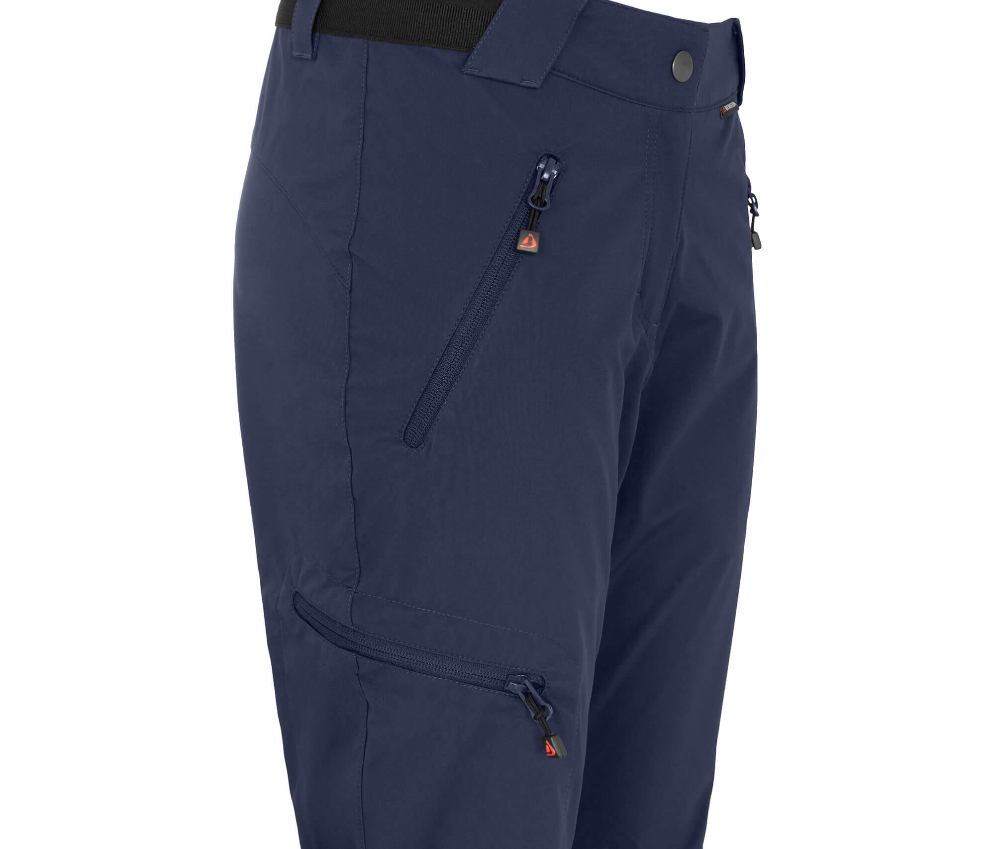 Damen Softshellhose winddicht, strapazierfähig blau 3/4