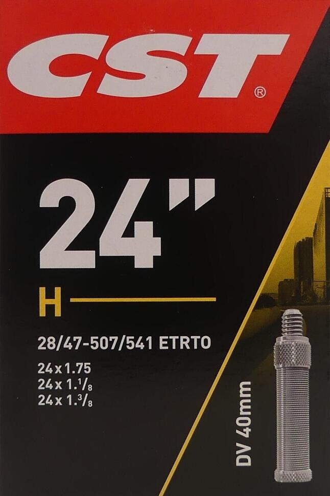Dętka 40 Mm Zawór 24 X 1.10-1.75" / 28/47-507/541