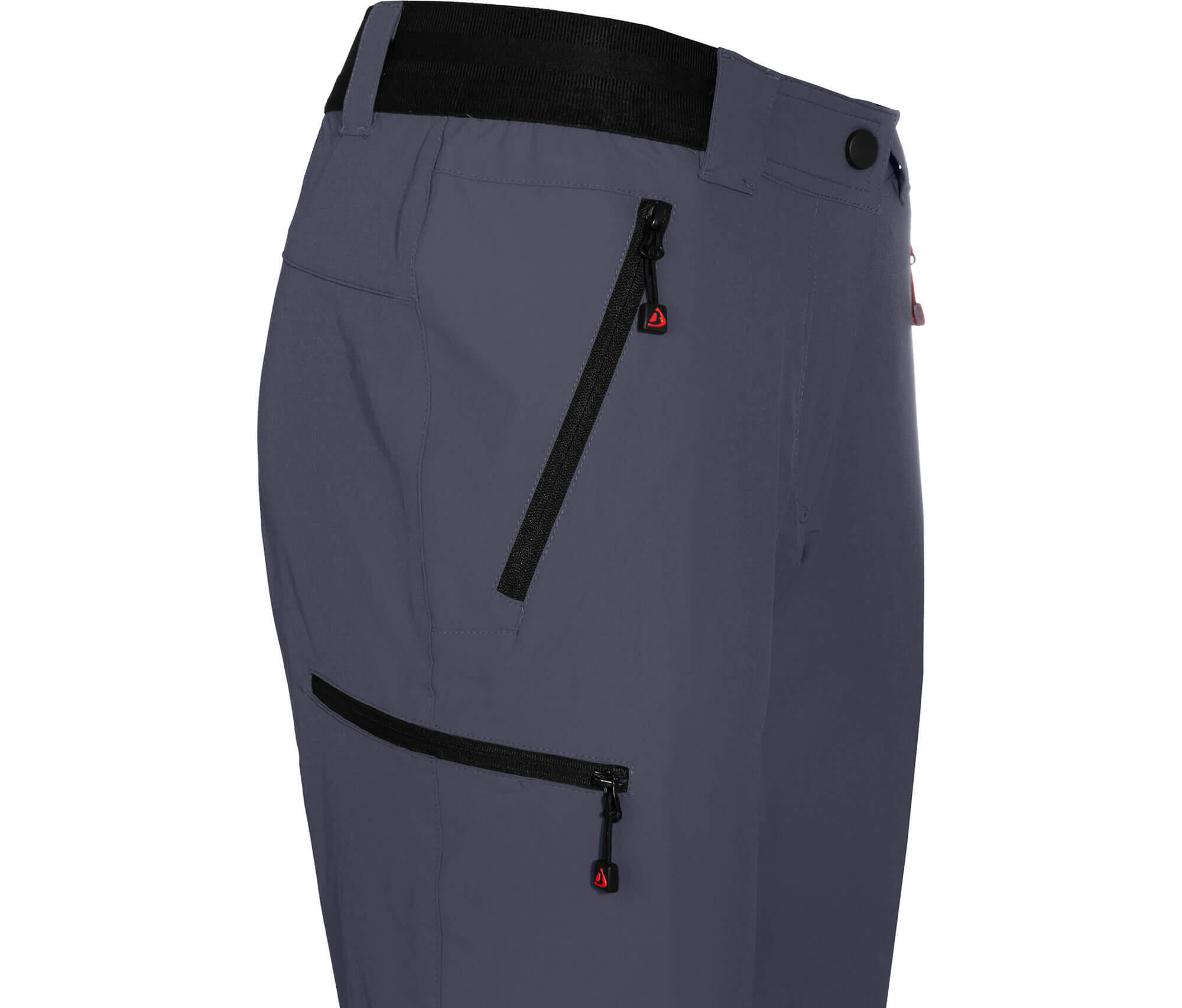 Damen Wanderhose leicht, strapazierfähig Grau 5/6