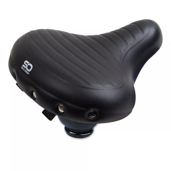 Relax Elastomer Unisex Bicycle Saddle 270 x 244 mm Black