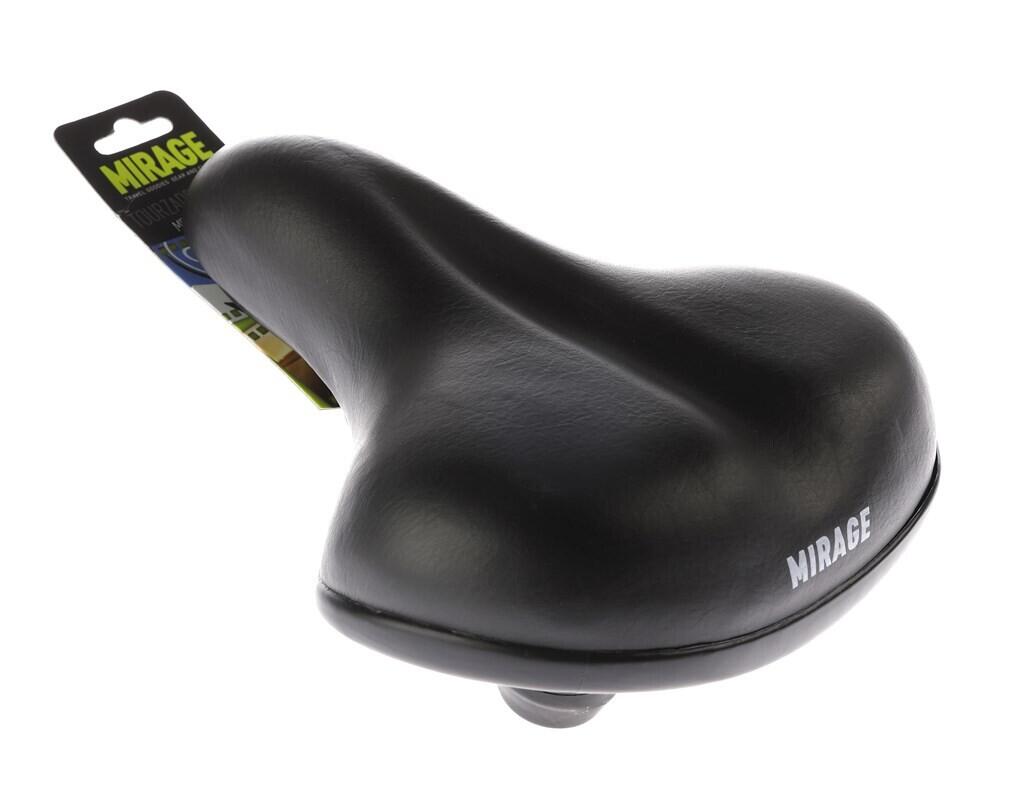 Mirage Zadel Soft Elastomeer Zwart voor Stadsfietsen 2/6