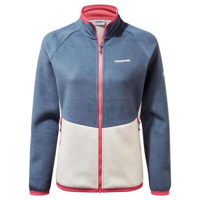 Craghoppers - Mornishe Fleecejacke Allround Zip Sportjacke. white blue