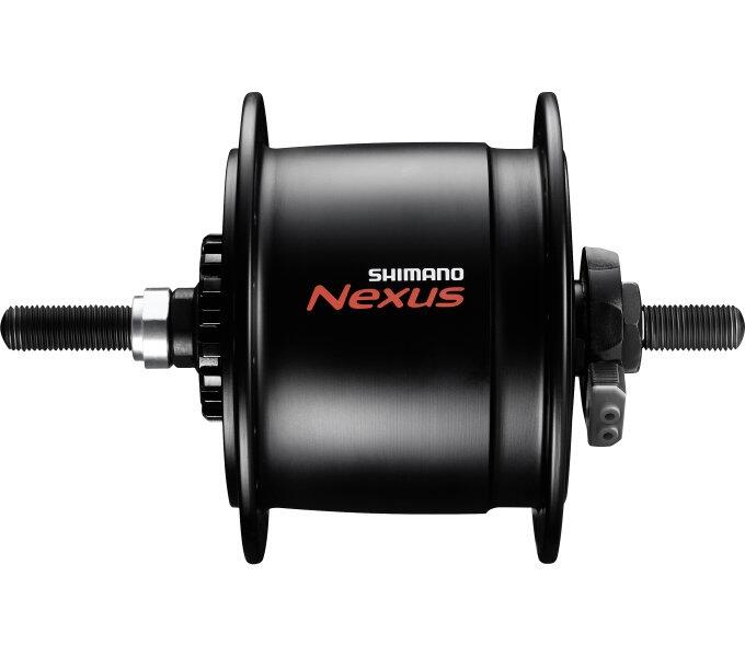 SHIMANO Dinamo a mozzo Shimano DH-C6000-3R Nexus 6V/3W 36 fori Rollerbrake nero.