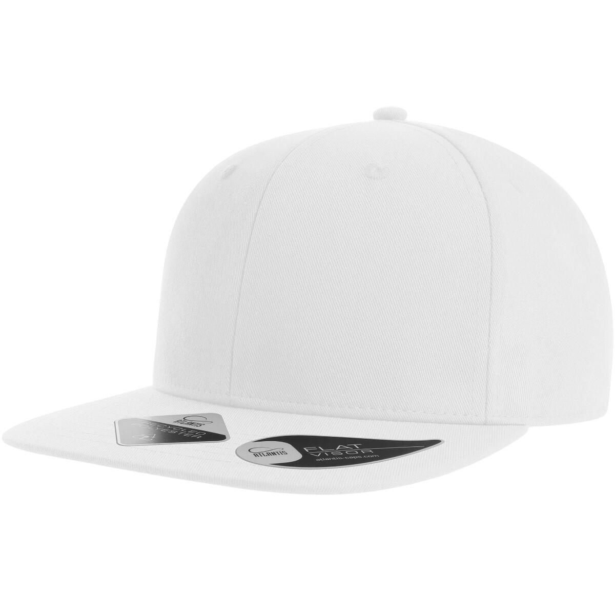 Unisex Adult James 6 Panel polyester Snapback Cap (White) 4/4
