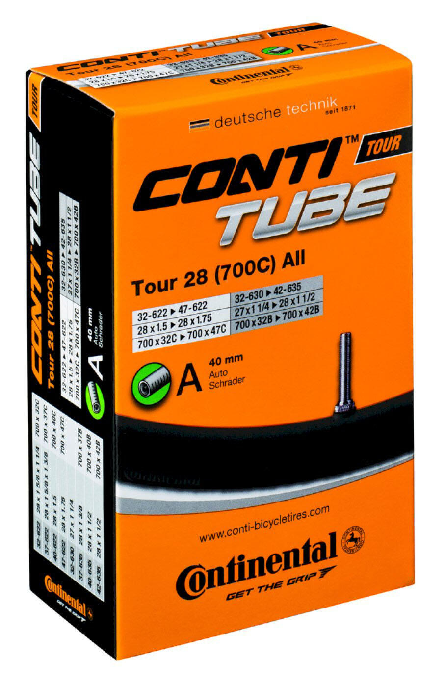 Continental Tour 28'' (700C) Tutti Standard Tubo Schrader 40 mm 5/7