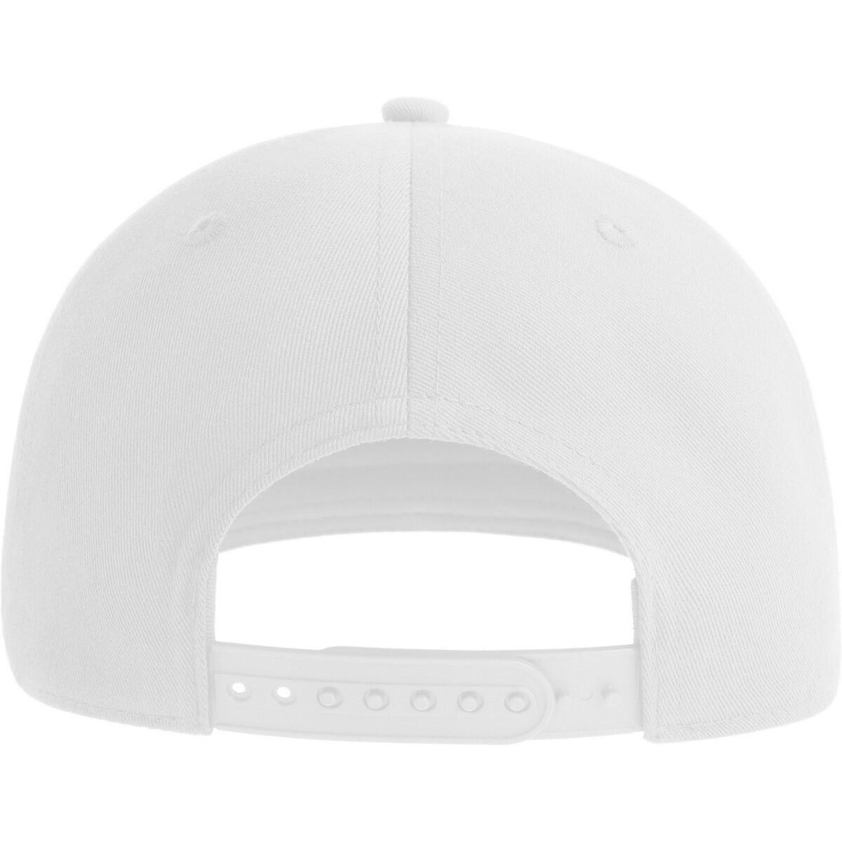 Unisex Adult James 6 Panel polyester Snapback Cap (White) 2/4