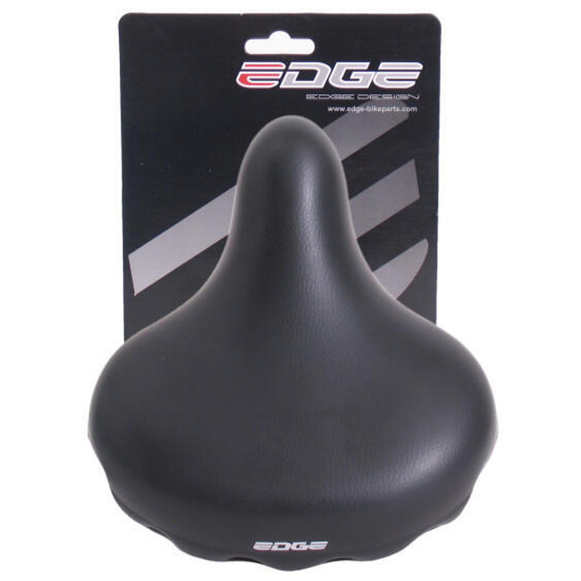 Selle de vélo Edge Urban noire - Confortable et étanche
