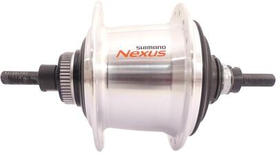 Shimano nexus 7 versnellingsnaaf met schijfrem 36 gaats zilver