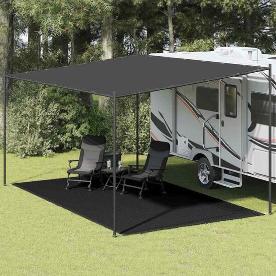 Bequemes Vidaxl Zelt Teppich 300x500 cm schwarz