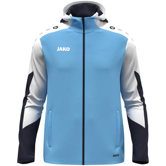 Veste à capuche sport homme - léger, résistante, bleu ciel/blanc/marine