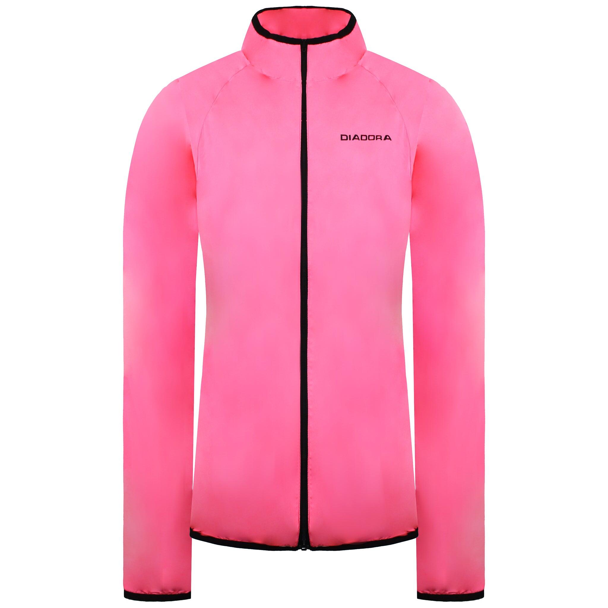 Diadora Logo Womens Pink Windstopper Jacket 1/2