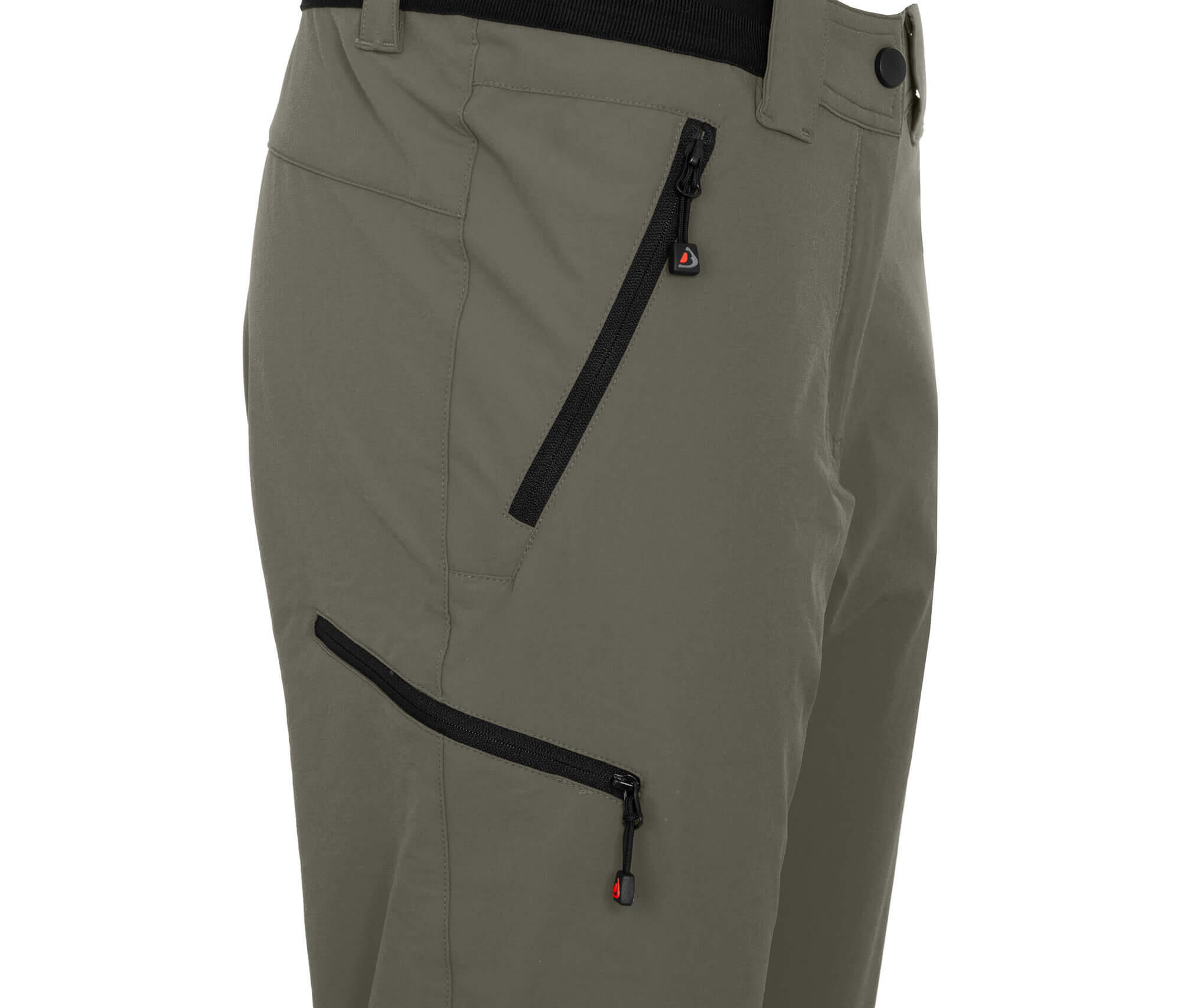 Damen Wanderhose leicht, strapazierfähig Grün 4/5