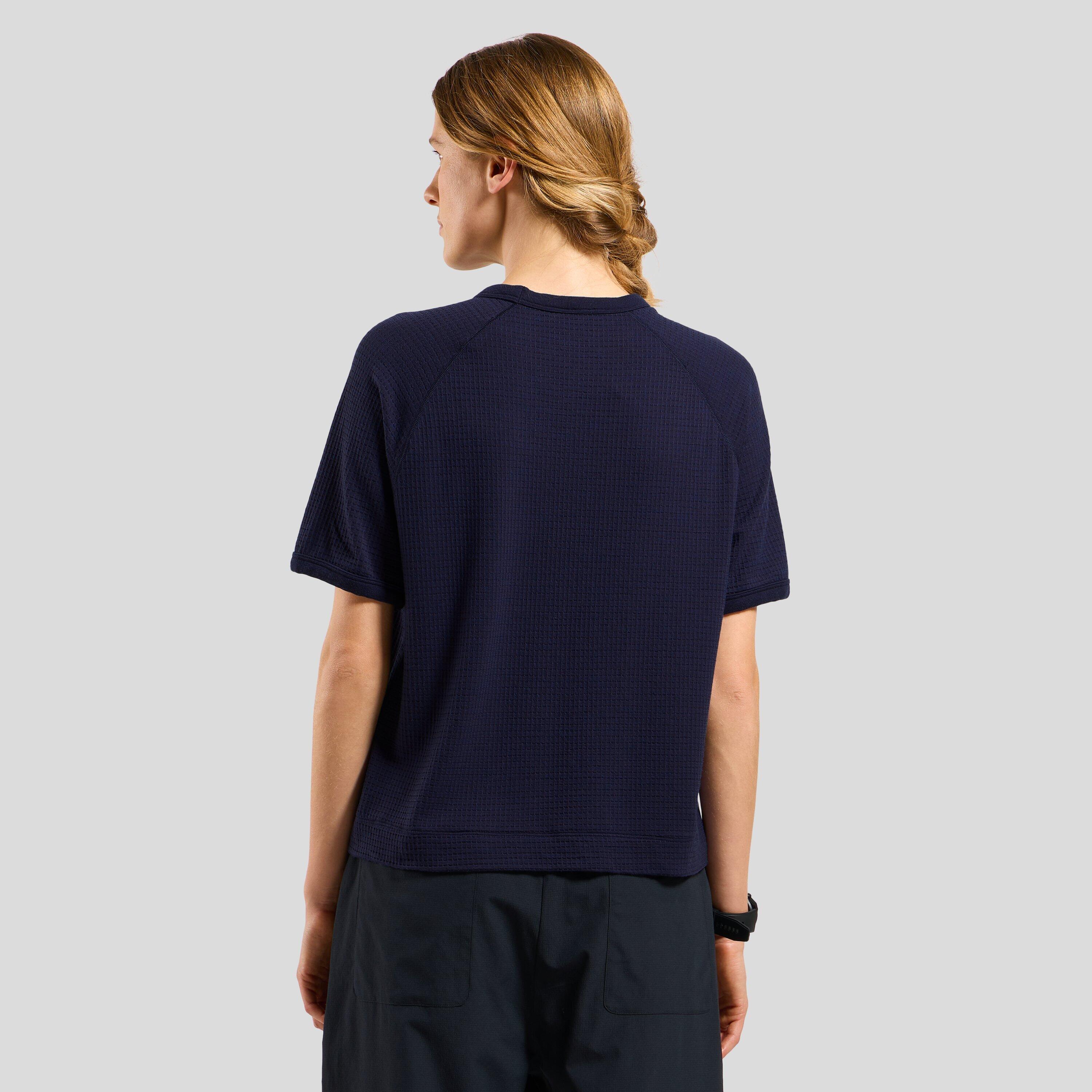 T-shirt court gaufré en laine mérinos mélangée Ascent ODLO 2/6