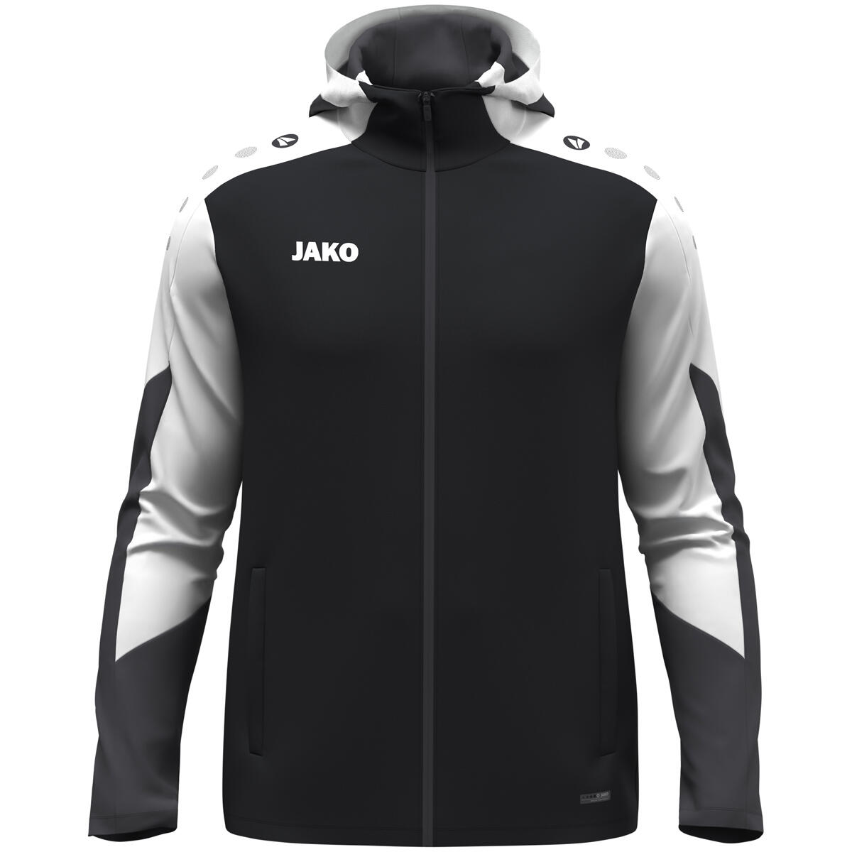 Jako Dynamic Hooded Jacket Kinder - Zwart, Wit, Antraciet 1/6