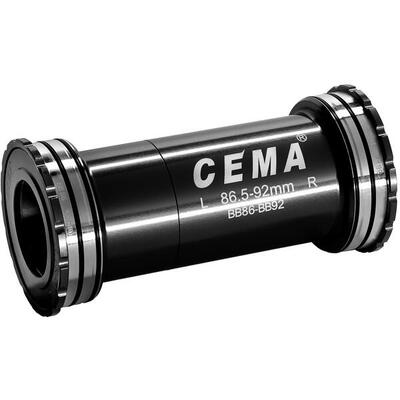 Cema bb86-bb92 bracket voor shimano - rvs zwart