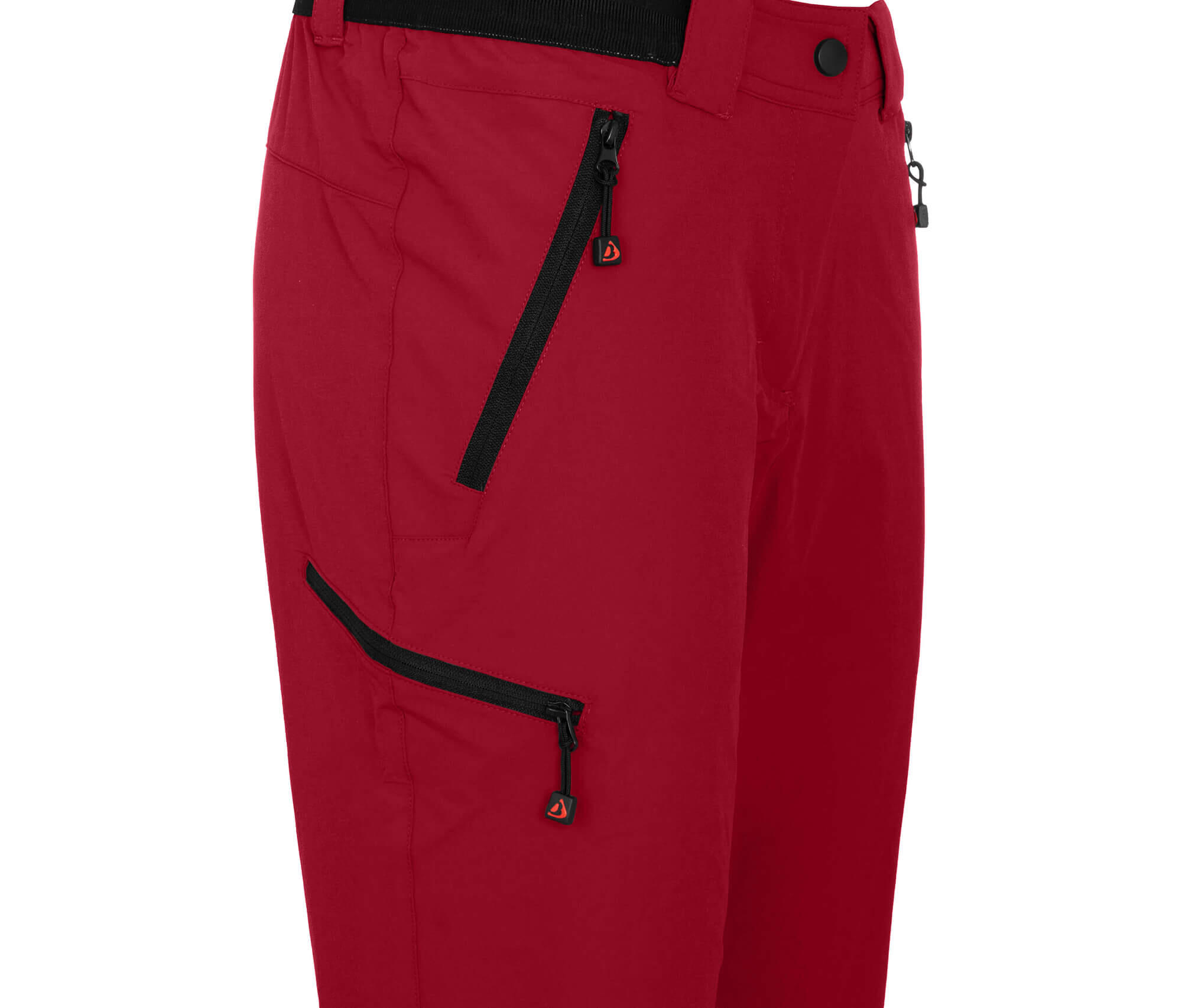 Damen Wanderhose leicht, strapazierfähig Rot 4/5