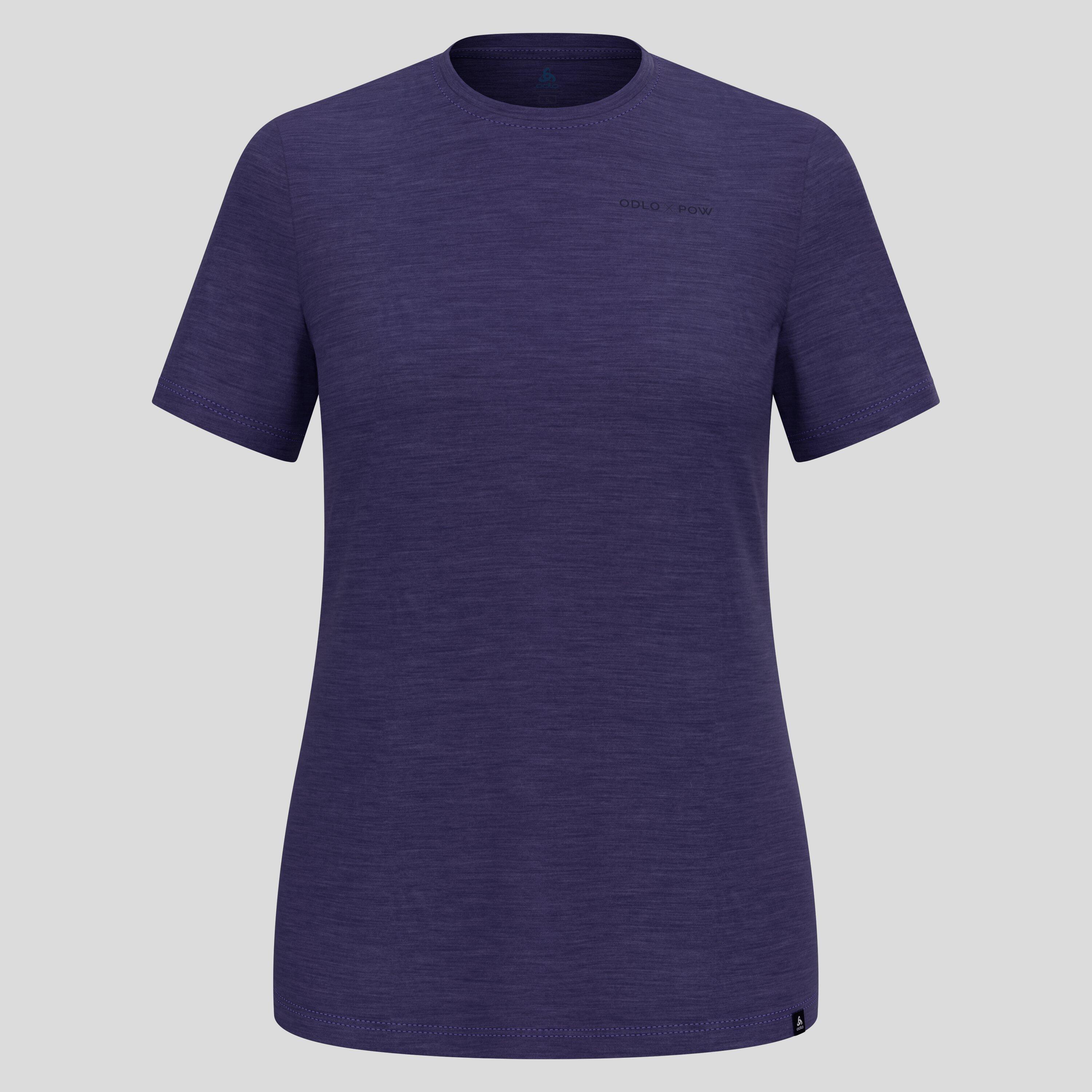 Camiseta técnica de mujer Odlo x Pow Hyper Contrast Púrpura 6/7