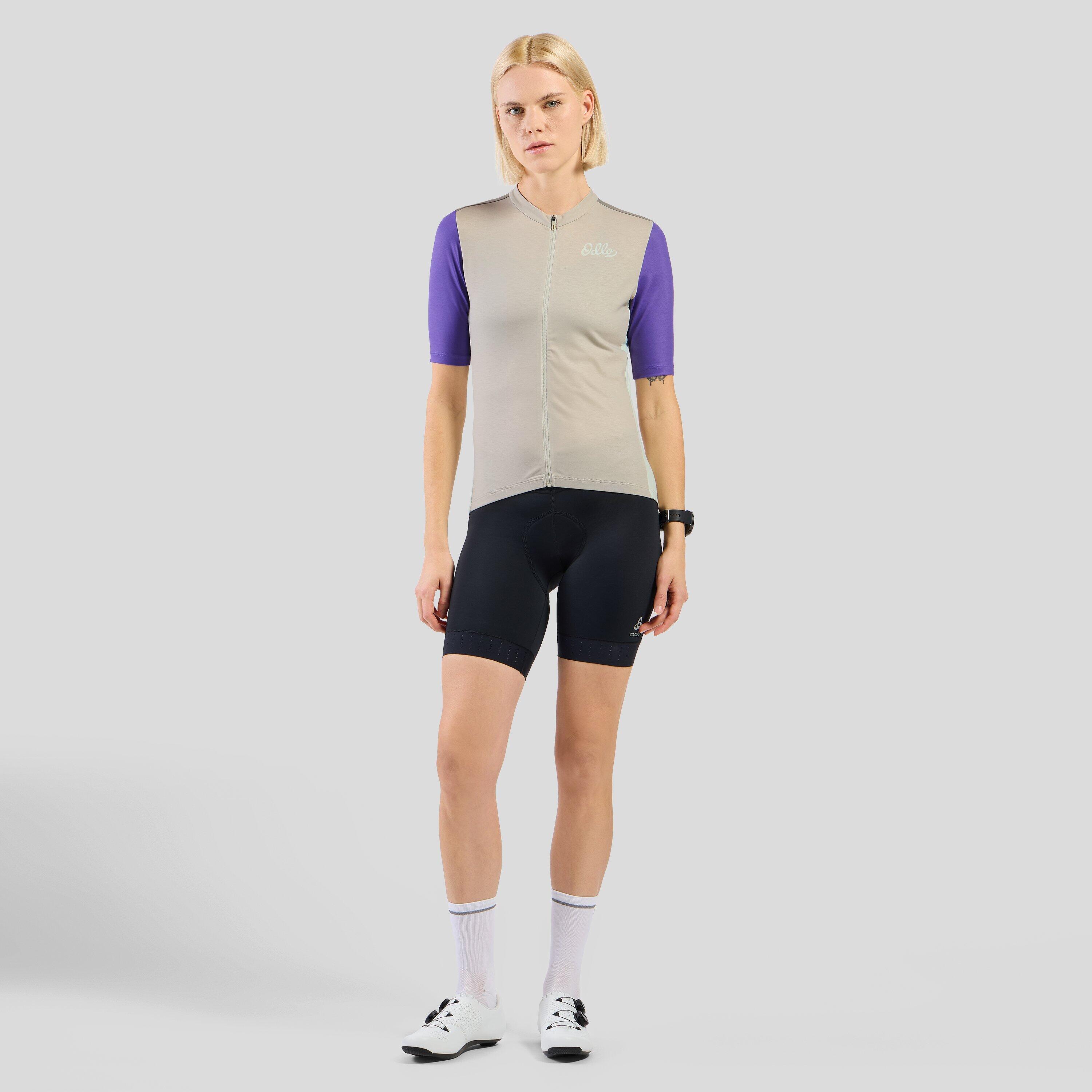 Maillot de cyclisme à zip intégral et imprimé héritage Essentials ODLO 5/7