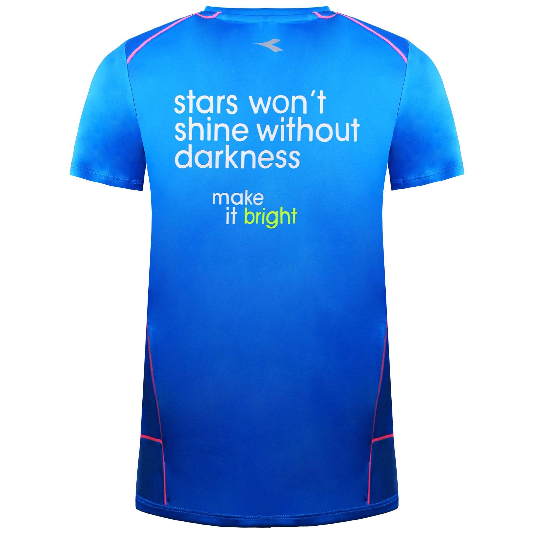 Diadora Run Womens Blue T-Shirt 3/3