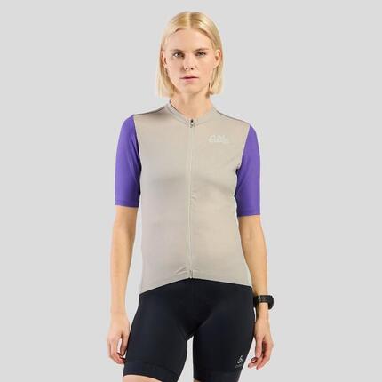 Essentials Radtrikot mit Reissverschluss und Vintage-Print ODLO
