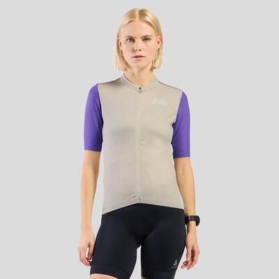 Essentials Radtrikot mit Reissverschluss und Vintage-Print ODLO