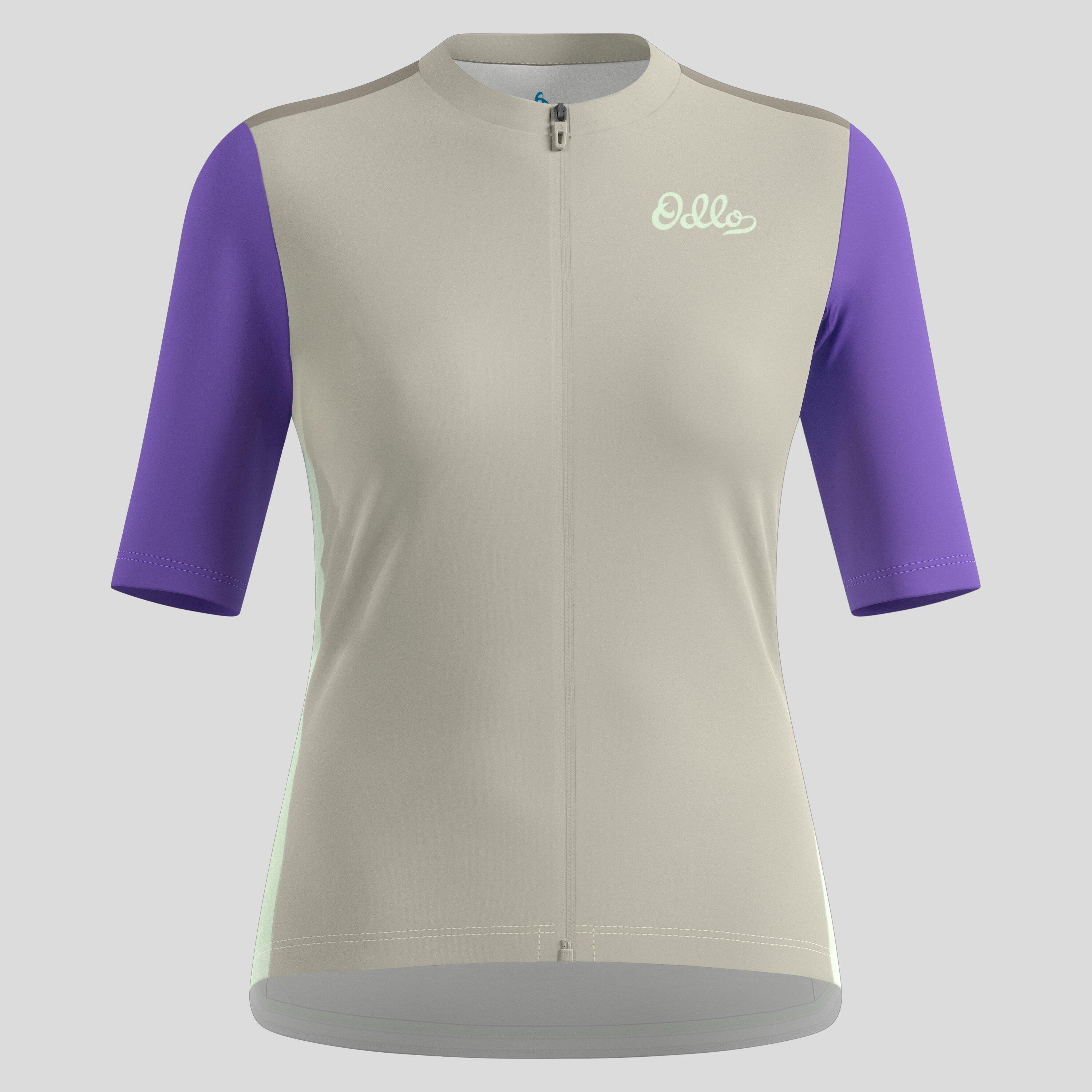 Maillot de cyclisme à zip intégral et imprimé héritage Essentials ODLO 6/7