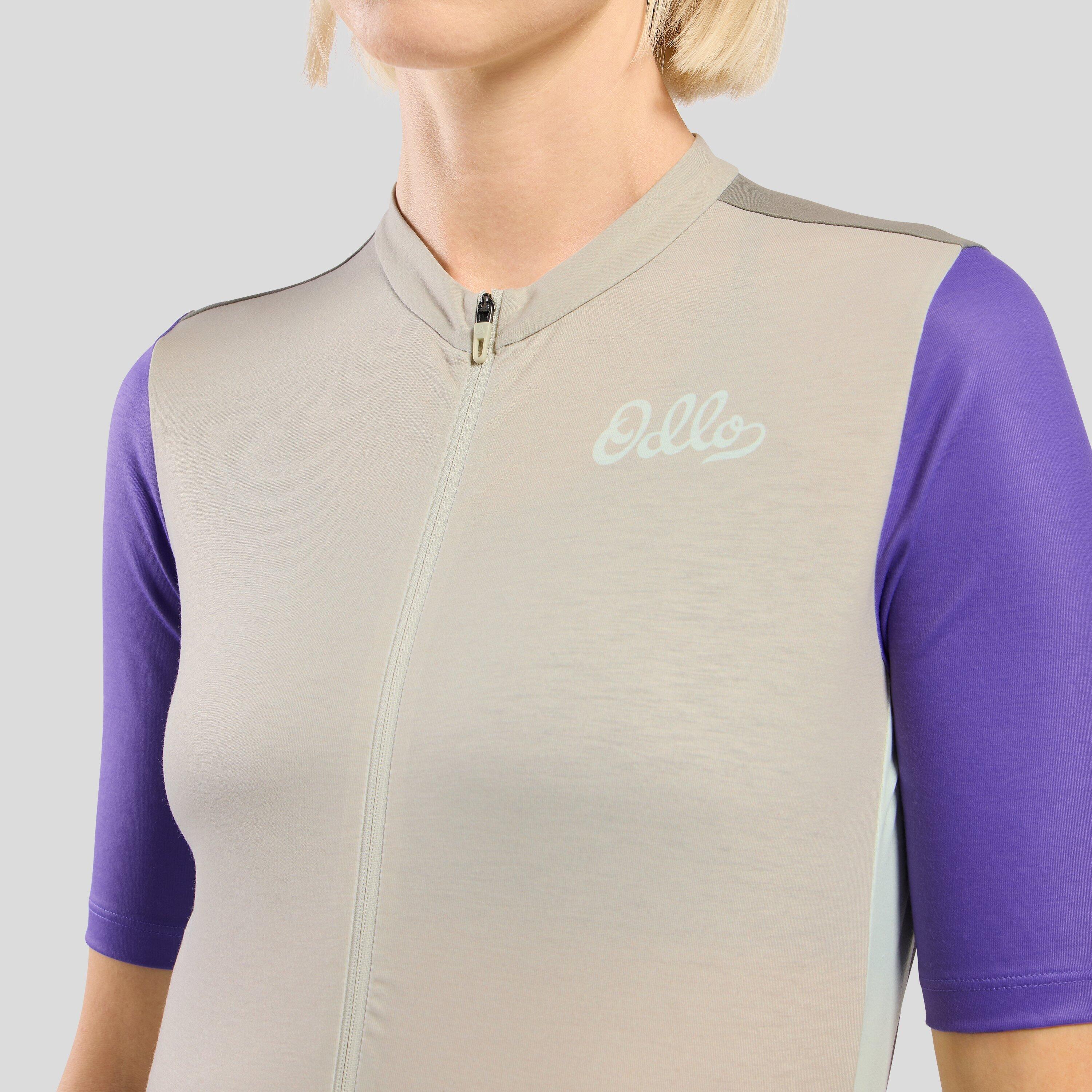 Maillot de cyclisme à zip intégral et imprimé héritage Essentials ODLO 3/7