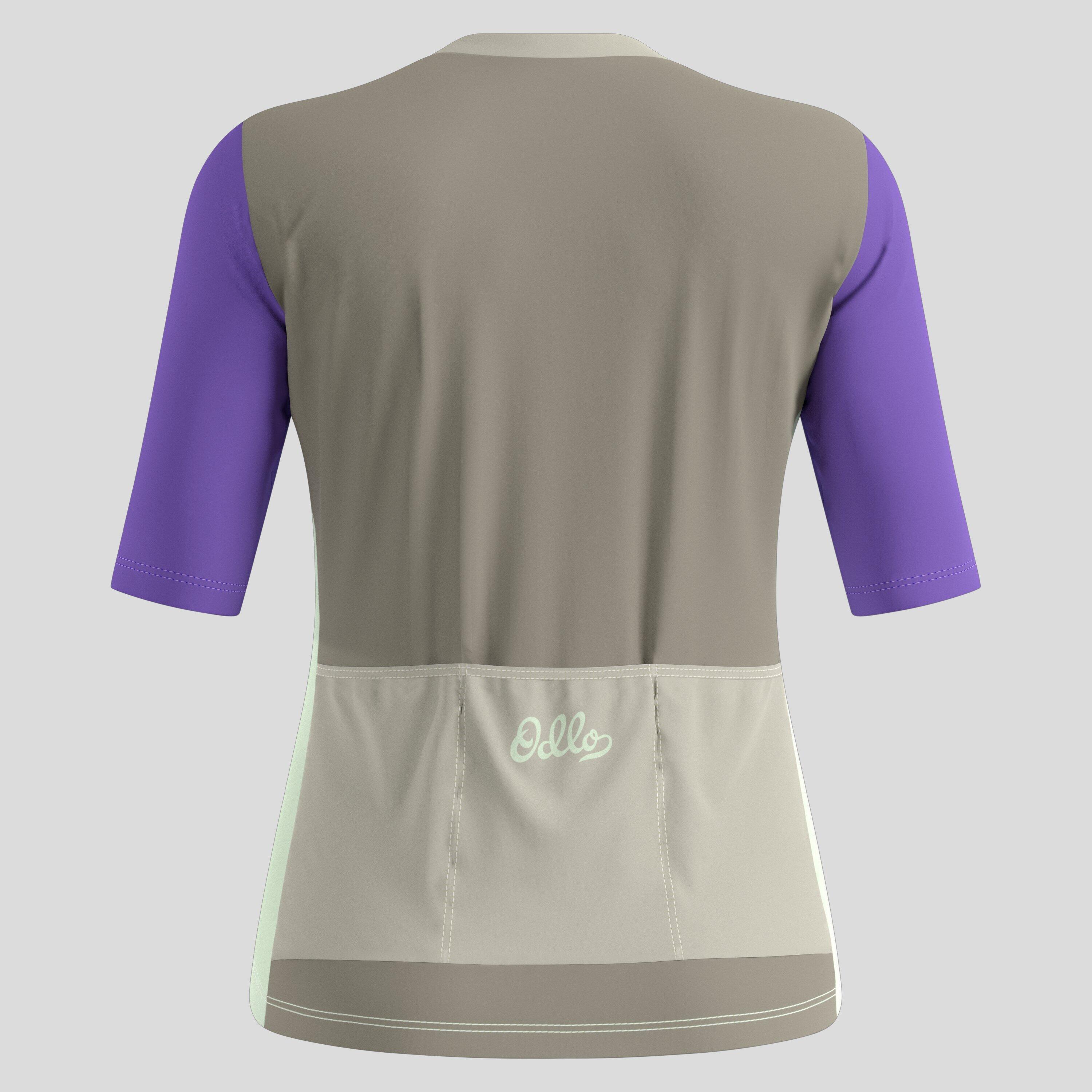 Maillot de cyclisme à zip intégral et imprimé héritage Essentials ODLO 7/7