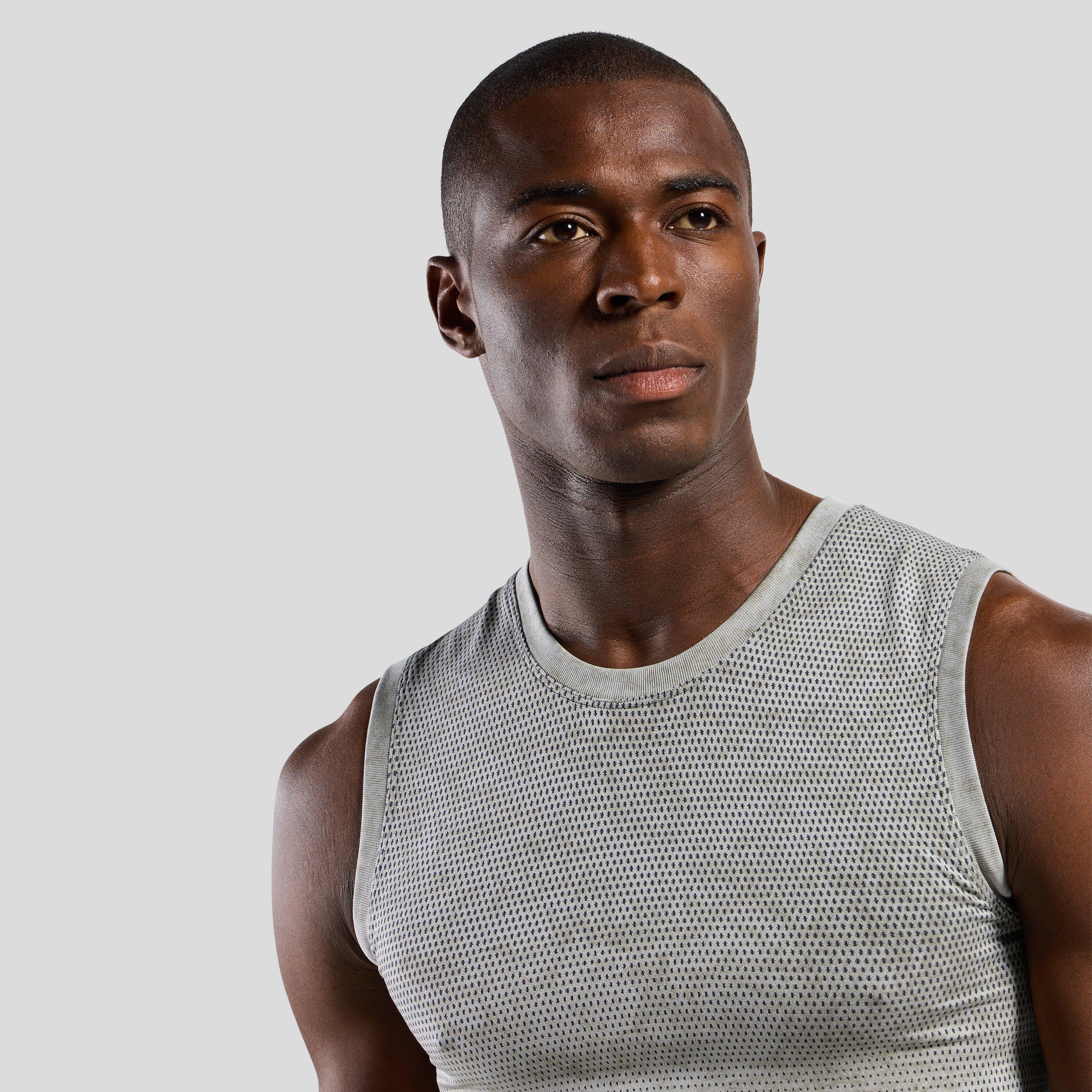 Base layer sans manches à motif effet pluie Performance Light ODLO 3/7