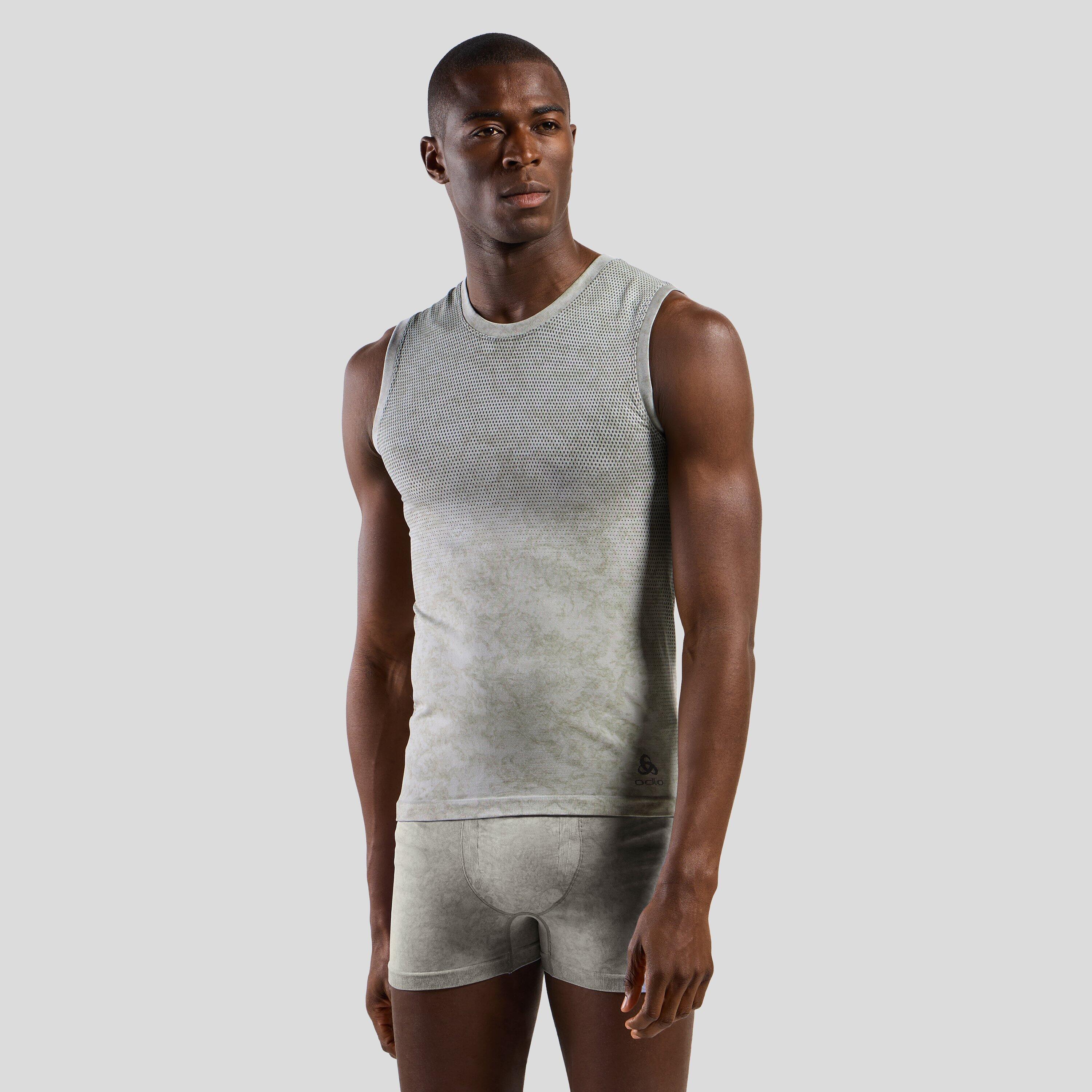 Odlo - Base Layer Sans Manches À Motif Effet Pluie performance light Odlo - Manche Amincissante - Vert - 52 2xl - Decathlon