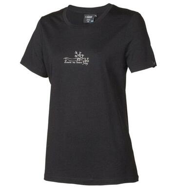 T-shirt uw cilla vine dames - 100% merino wol - zwart