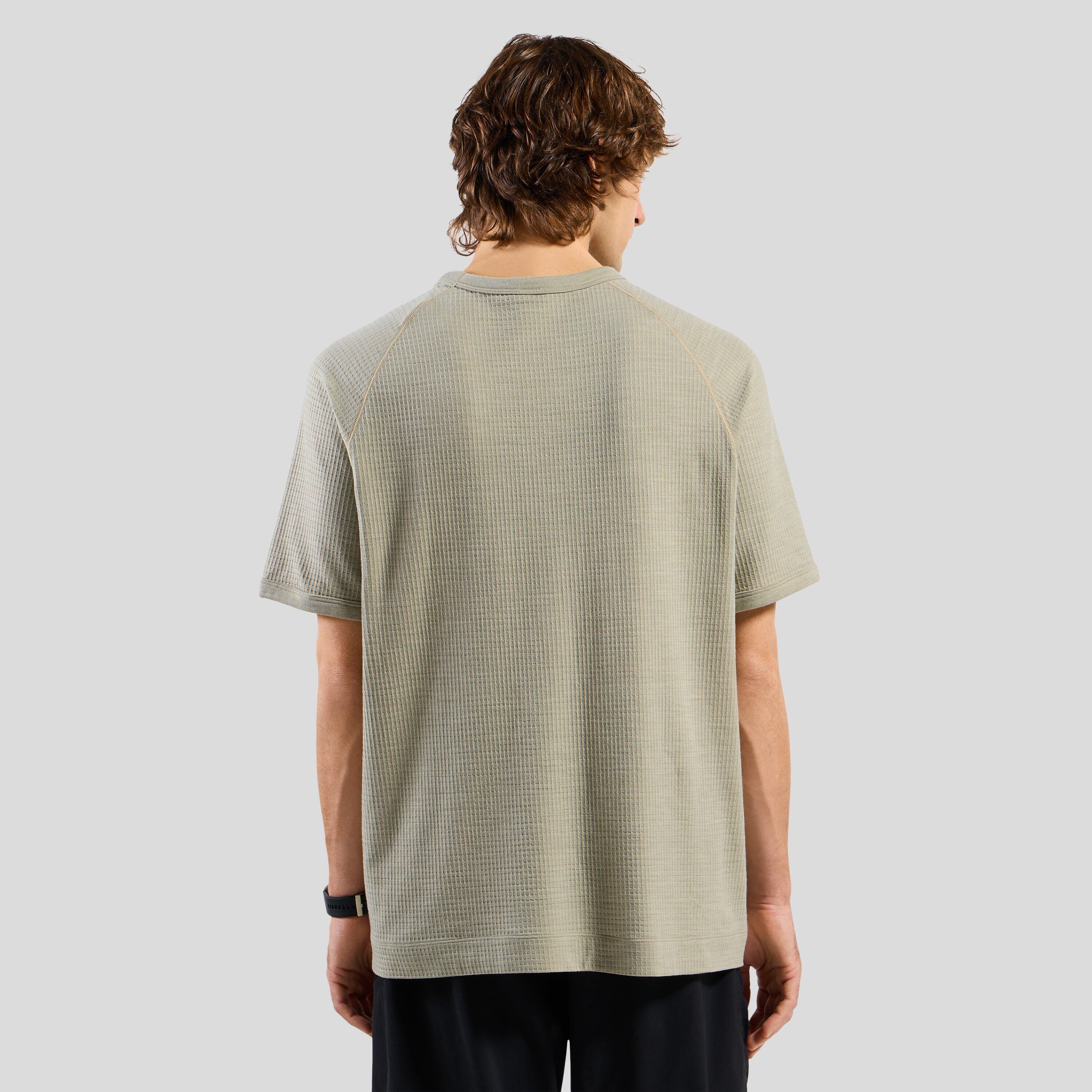 T-shirt a maniche corte Ascent in tessuto a griglia in misto merino ODLO 2/6