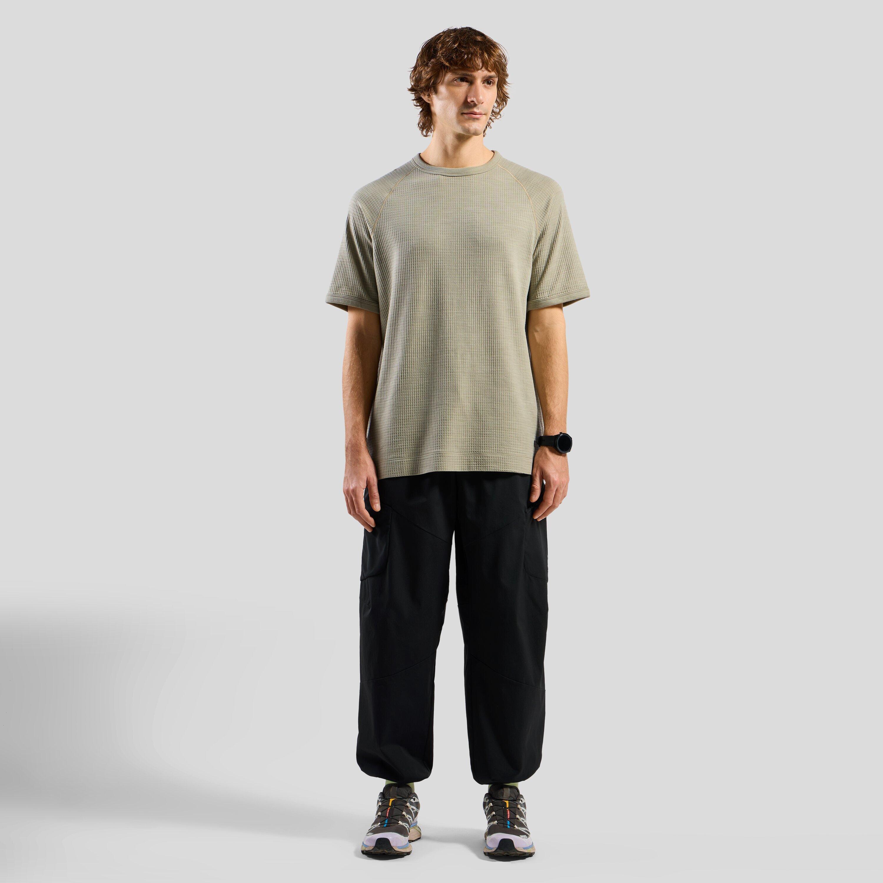 T-shirt a maniche corte Ascent in tessuto a griglia in misto merino ODLO 4/6